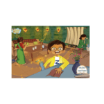 Zunu helps in the house