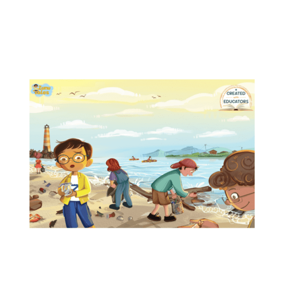 Zunu & friends clean the beach