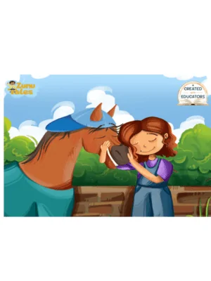 Reeva cares for Hugo (16-piece puzzle)